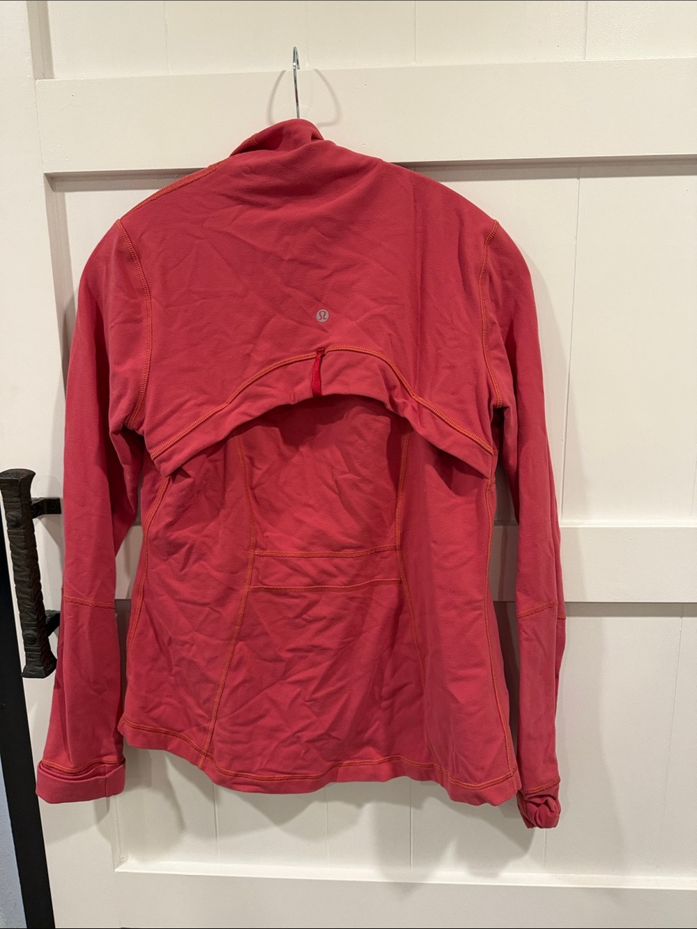 Lululemon Scuba jacket, color is pink/orange/reddish. Lots of life left! - Picture 3 of 4